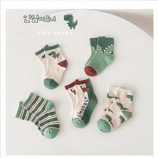 SET 5 ĐÔI TẤT VỚ KHỦNG LONG CỔ CAO TÚI ZIP