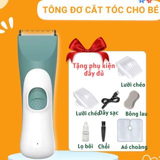 [Lẻ=sỉ] Tông đơ cắt tóc cho bé đầu lưỡi bo tròn an toàn, chạy êm,sạc pin tách rời,có khả năng chống nước giá sỉ