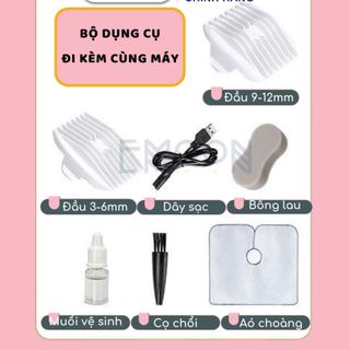 [Lẻ=sỉ] Tông đơ cắt tóc cho bé đầu lưỡi bo tròn an toàn, chạy êm,sạc pin tách rời,có khả năng chống nước