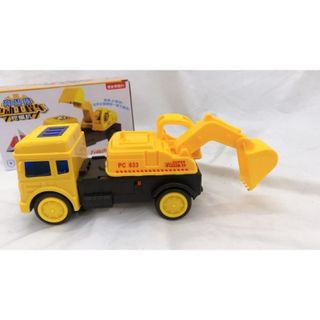Xe cần cẩu đồ chơi màu vàng kèm nhạc chạy bằng pin