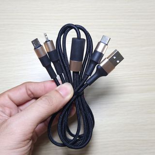 Dây Sạc 3 Đầu Hoco X26 - Sạc Nhanh 2A NightLing Micro TypeC - An Toàn, Đa Năng – Dây Dù Dài 1M