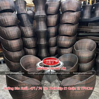 Bàn ghế cafe nhựa giả mây giá rẻ sofa mây nhựa ghế mây tròn ghế trứng nhựa giả mây tròn giá rẻ tại xưởng sản xuất Sài Gòn