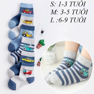 SET 5 ĐÔI TẤT OTTO CỔ CAO CHO BÉ - HÀNG TAG XỊN