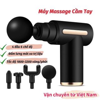 [Sỉ] Máy Massage Cầm Tay Mini, Súng Massage Cầm Tay Mini Toàn Thân 6 Cấp Độ Chuyên Sâu Đa Năng giá sỉ