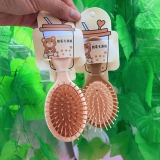 LƯỢC MATXA MINI GẤU NÂU