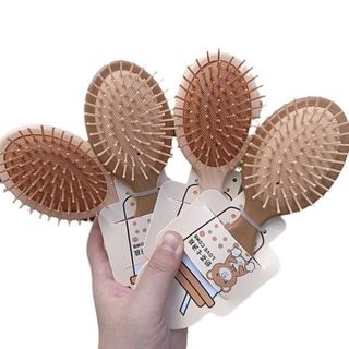 LƯỢC MATXA MINI GẤU NÂU