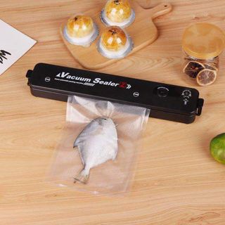 [Lẻ=sỉ]Máy hút chân không bảo quản thực phẩm Vacuum Sealer mini cao cấp tự hàn miệng tiện dụng giá sỉ