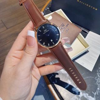 HOT DEAL ĐỒNG HỒ NAM NỮ THỜI TRANG D.W DÂY DA MẶT CÓ LỊCH 4