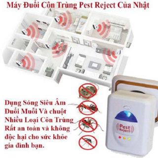 [Lẻ=sỉ]Thiết Bị Xua Đuổi Côn Trùng Pest Rejeck - Máy Đuổi Chuột Bằng Sóng Âm