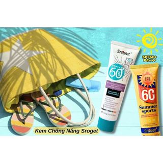 Kem Chống Nắng Sroget UV50+ PA+++ - Với 3 Loại Dành Cho Mọi Loại Da - Kem Mỏng Nhẹ Mướt - Thái Lan