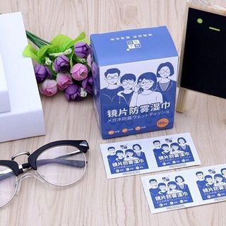 Hộp 100 Miếng Khăn Giấy Lau Kính Nano chống bám hơi nước, bụi bẩn tiện lợi
