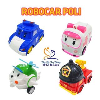 Bộ 4 xe ROBOCAR POLI chạy đà (không biến hình) giá sỉ