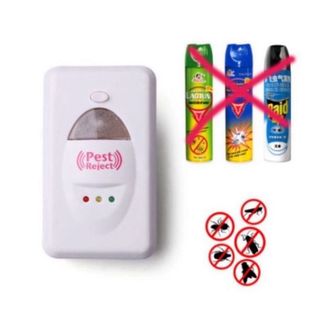 [Lẻ=sỉ] Thiết Bị Đuổi Côn Trùng Pest Reject Bằng Sóng Siêu Âm  An Toàn Không Độc Hại