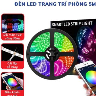 [Xả kho] Đèn Led Trang Trí Ngoài Trời Trang Trí Phòng Ngủ RGB 16 Triệu Màu Có Điều Khiển Bằng Điện Thoại Dây Dài 5M giá sỉ