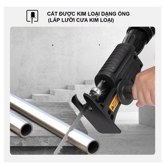 Bộ Chuyển Đổi Máy Khoan Thành Máy Cưa Điện Cầm Tay Kèm 3 Lưỡi Cưa Gỗ Kim Loại Nhựa ( Lắp Được Khoan Pin Và Khoan Điện)