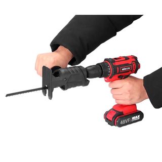Bộ Chuyển Đổi Máy Khoan Thành Máy Cưa Điện Cầm Tay Kèm 3 Lưỡi Cưa Gỗ Kim Loại Nhựa ( Lắp Được Khoan Pin Và Khoan Điện)