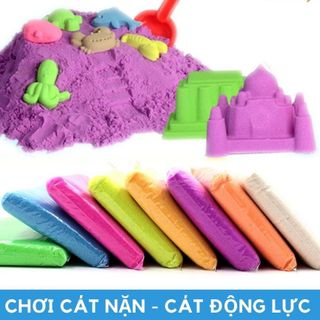 [Lẻ=sỉ] Đồ chơi cát động lực tránh dính tay và dây màu loại 1kg (Không kèm khuôn) mã 50014 giá sỉ