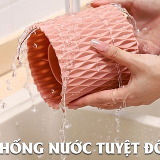 [Lẻ=sỉ, có nắp] Hộp đựng cọ trang điểm AMOS thiết kế thông minh 5 ngăn xoay 360 giá sỉ