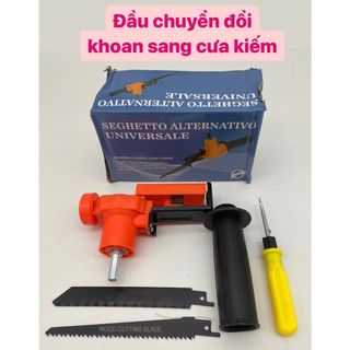 Bộ chuyển máy khoan thành máy cưa kiếm và cưa sọc (TẶNG 2 LƯỠI )