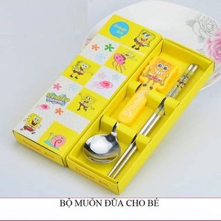 BỘ MUỖN ĐŨA ĂN DẶM HOẠT HÌNH CHO BÉ