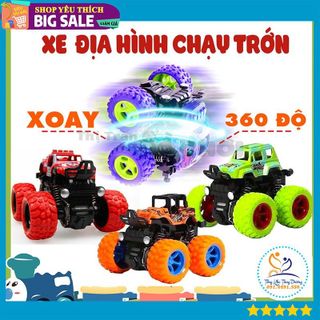 Xe cho bé 🚚 GIÁ SỐC 🚚 Đồ chơi xe địa hình xoay nhào lộn 360 độ chạy trớn cực ngầu cho bé giá sỉ