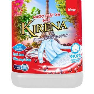 Nước Giặt xả KIRENA hương nước hoa pháp ( cá ngựa) 5kg