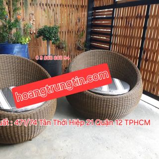 Ghế mây tròn ghế trứng dây tròn sofa trứng ngoài trời giá rẻ mây nhựa Sài Gòn Hoàng Trung Tín giá sỉ