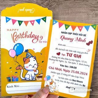 Thiệp sinh nhật viết tay