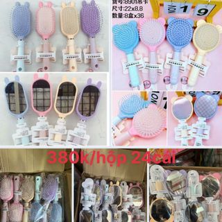 Lược tròn -hình thỏ có gương các kiểu giá trên sản phẩm