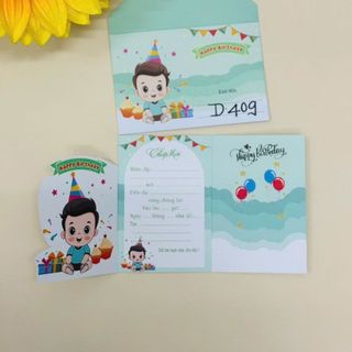 Thiệp sinh nhật viết tay cho bé trai