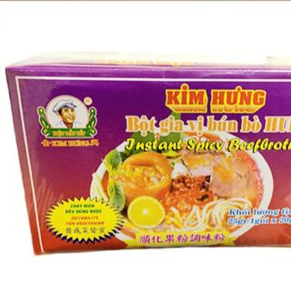 Bột Gia Vị Bún Bò Huế Kim Hưng gói 25g Hộp ( 20 gói x 25g ) Thùng 20 hộp giá sỉ