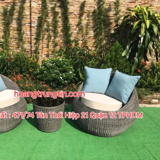 Ghế sofa trứng tròn ghế mây tròn nhựa giả mây giá sỉ