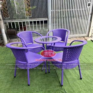 Ghế thúng mắc cáo đủ màu ghế mây nhựa đan mắc cáo ghế mây nhựa cafe giá rẻ