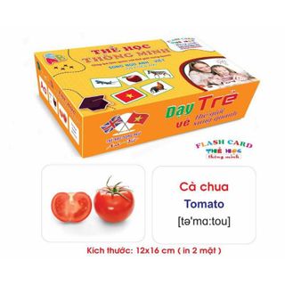 [Loại mới]Bộ Thẻ Học Thông Minh loại to Flashcard 18 chủ đề