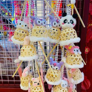 Lồng đèn trung thu, lồng đèn giỏ nhựa hình thú kèm đèn CTB800 - BECHIP