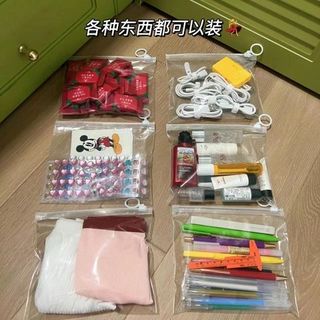 SET 10 TÚI ZIP KHÓA KÉO ĐỰNG VẬT DỤNG CÁ NHÂN