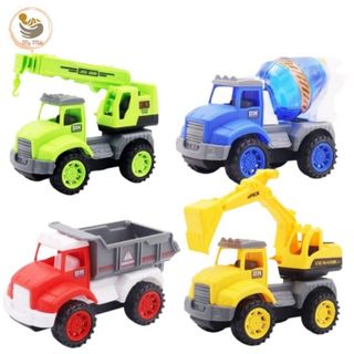 Set 4 Xe Ô Tô Đồ Chơi Cho Bé, Set Đồ Chơi 4 Ô Tô Công Trình Nhiều Màu Sắc, Mẹ Mốc Shop giá sỉ