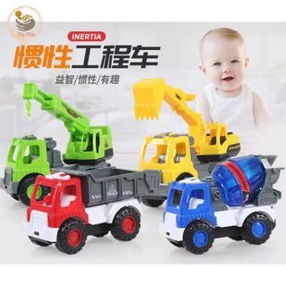 Set 4 Xe Ô Tô Đồ Chơi Cho Bé, Set Đồ Chơi 4 Ô Tô Công Trình Nhiều Màu Sắc, Mẹ Mốc Shop