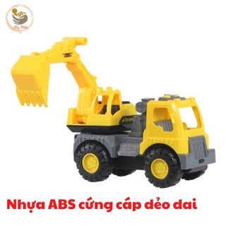 Set 4 Xe Ô Tô Đồ Chơi Cho Bé, Set Đồ Chơi 4 Ô Tô Công Trình Nhiều Màu Sắc, Mẹ Mốc Shop