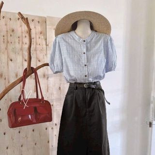 SÉT ÁO LENNIN PHỐI CHÂN VÁY COTON LẠNH KÈM DÂY NỊT