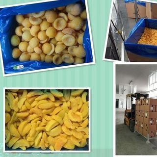 Cung cấp nguyên liệu trái cây đông lạnh - đào vàng đông lạnh cắt hạt lựu