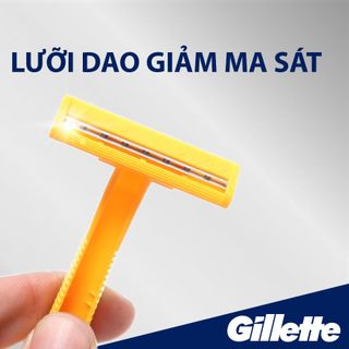 Dao cạo râu cán vàng Gillette Super Thin