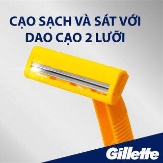 Dao cạo râu cán vàng Gillette Super Thin
