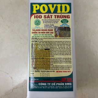 Povid 1lít, khử trùng chuồng trại chăn nuôi