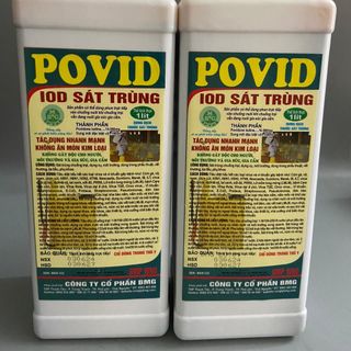 Povid 1lít, khử trùng chuồng trại chăn nuôi