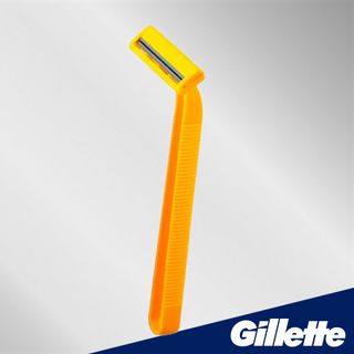 Dao Cạo râu cán vàng 2 lưỡi Gillette Super Thin II (gói 5+1)