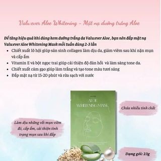 Mặt nạ nha đam (aloe whitening mask)