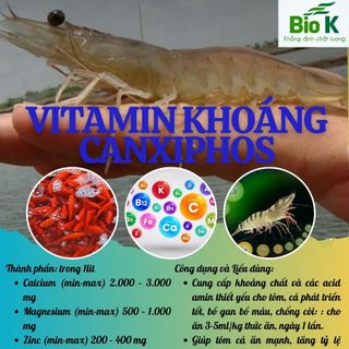 CANXIPHOS vitamin khoáng dạng lỏng dùng cho tôm, cá giá sỉ