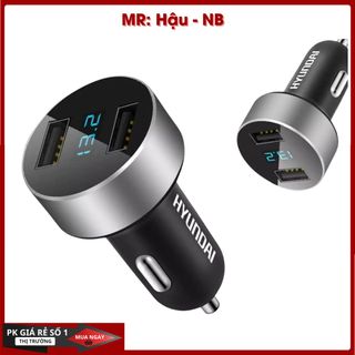 Tẩu sạc nhanh Huydaio-Hy36C, tẩu sạc ô tô, xe hơi tích hợp hai cổng USB giá sỉ