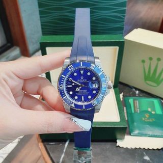 SALE ĐỒNG HỒ NAM NỮ CAO CẤP RÔ LE MÁY CƠ DÂY CAO SU 5